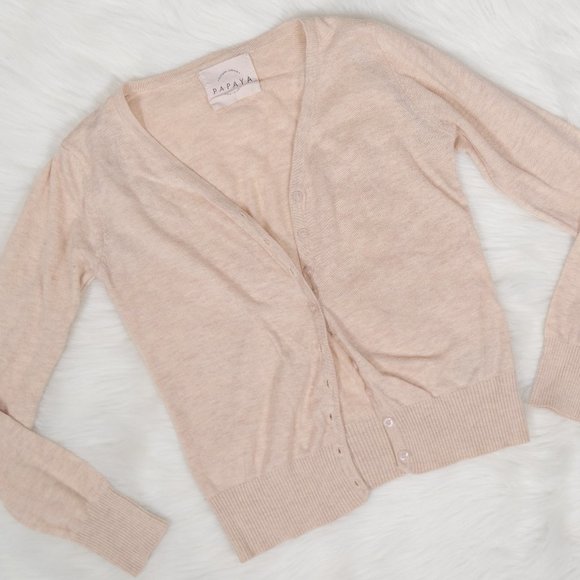 Papaya Sweaters - 3/$20 Papaya Pink Button Cardigan